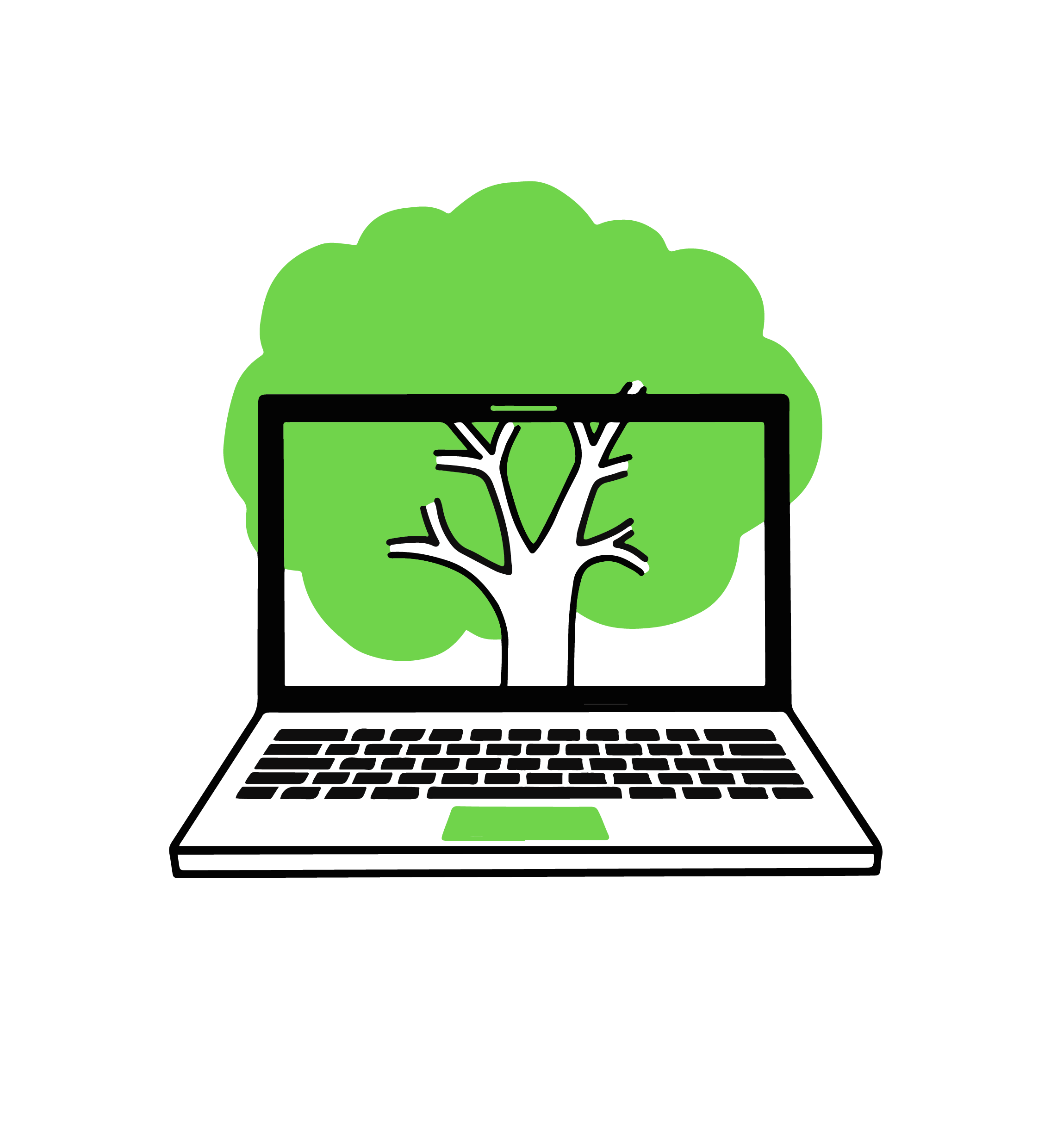 Goodtel illlustration Laptop tree